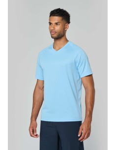 P-PA476-MEN’S V-NECK SHORT SLEEVE SPORTS T-SHIRT 2